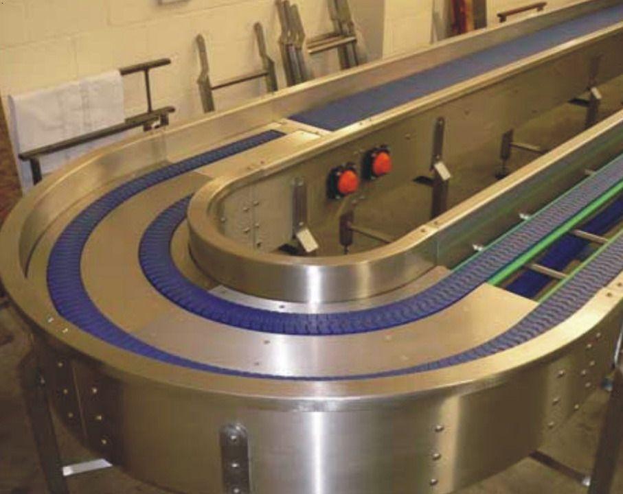 雙排轉彎鏈板輸送